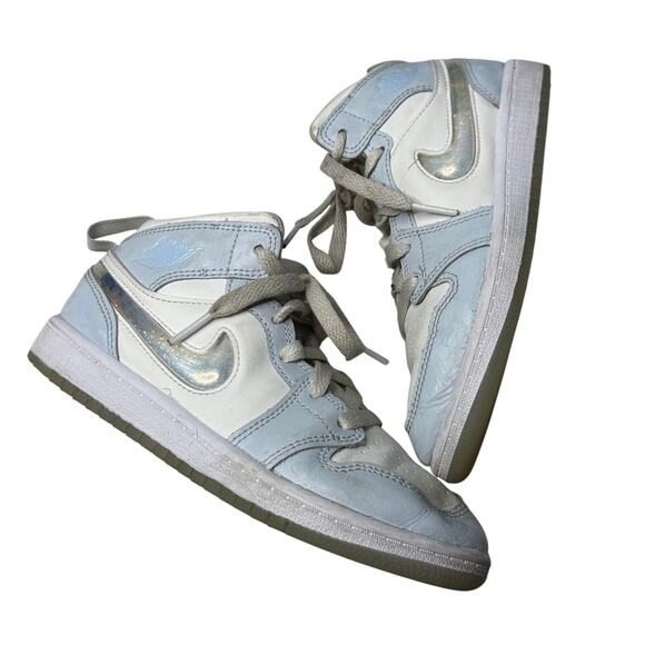 Jordan Sneakers US1 Mid SE Glitter Swoosh - Picture 1 of 8